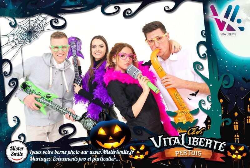 Tirage Halloween personnalisé pour la salle de sport Vita Liberté à Pertuis