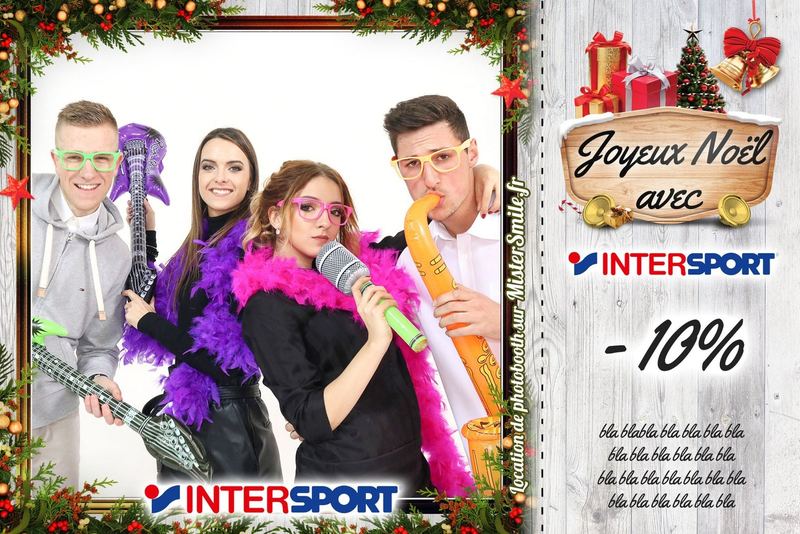 Photo Coupon de Noël pour un magasin : photo et bon de réduction de 10 % détachable